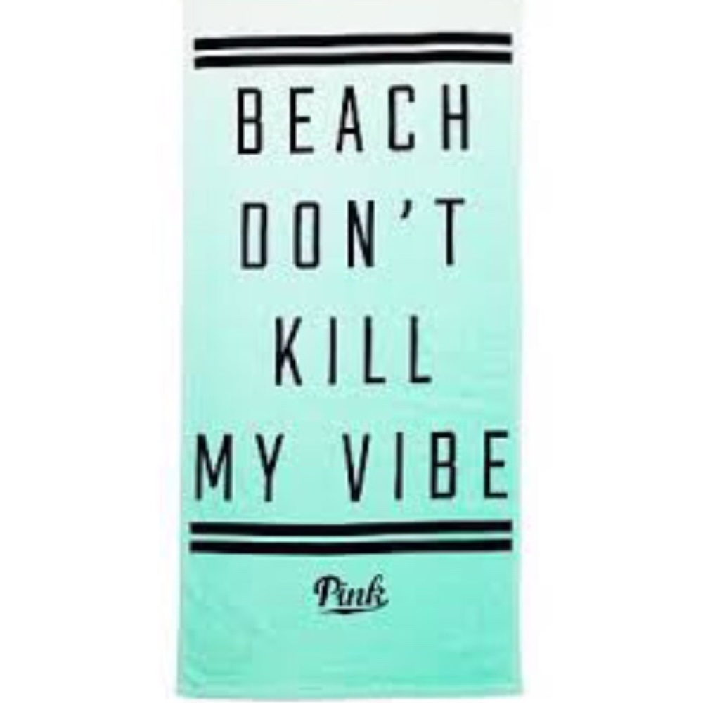 NWT Victoria’s Secret Blue Ombré Beach Towel